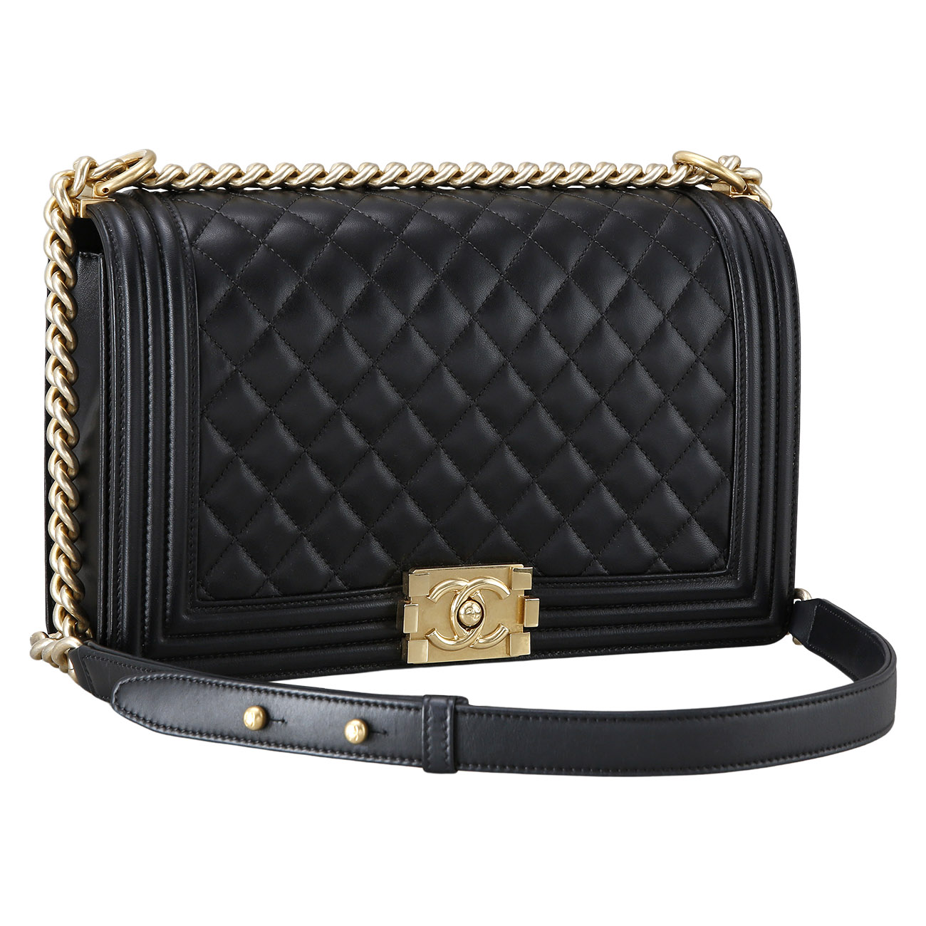 CHANEL(USED)샤넬 보이샤넬 램스킨 라지