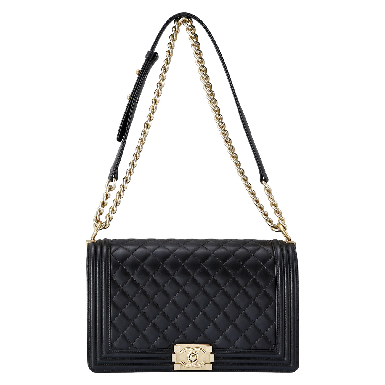 CHANEL(USED)샤넬 보이샤넬 램스킨 라지