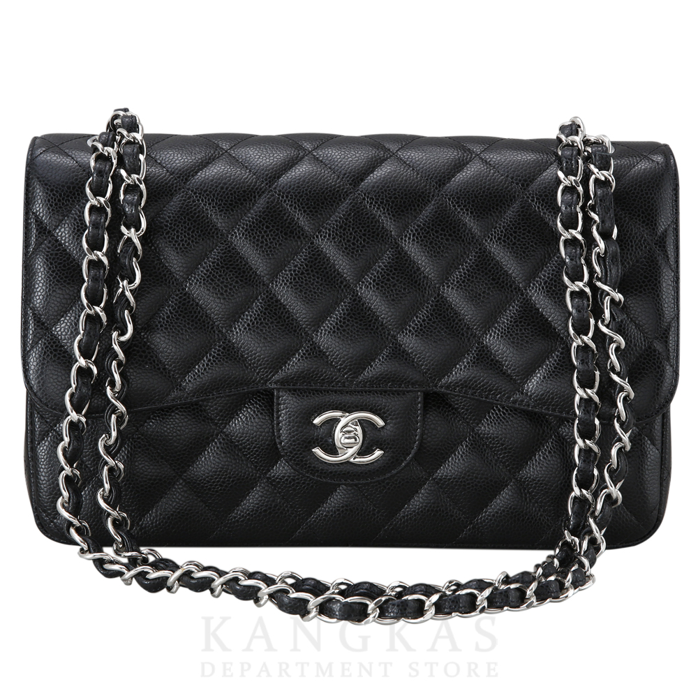 CHANEL(USED)샤넬 클래식 캐비어 점보 블랙