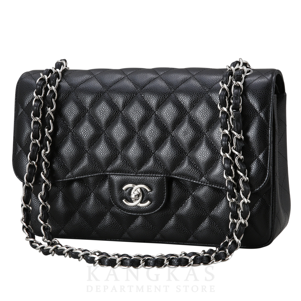 CHANEL(USED)샤넬 클래식 캐비어 점보 블랙