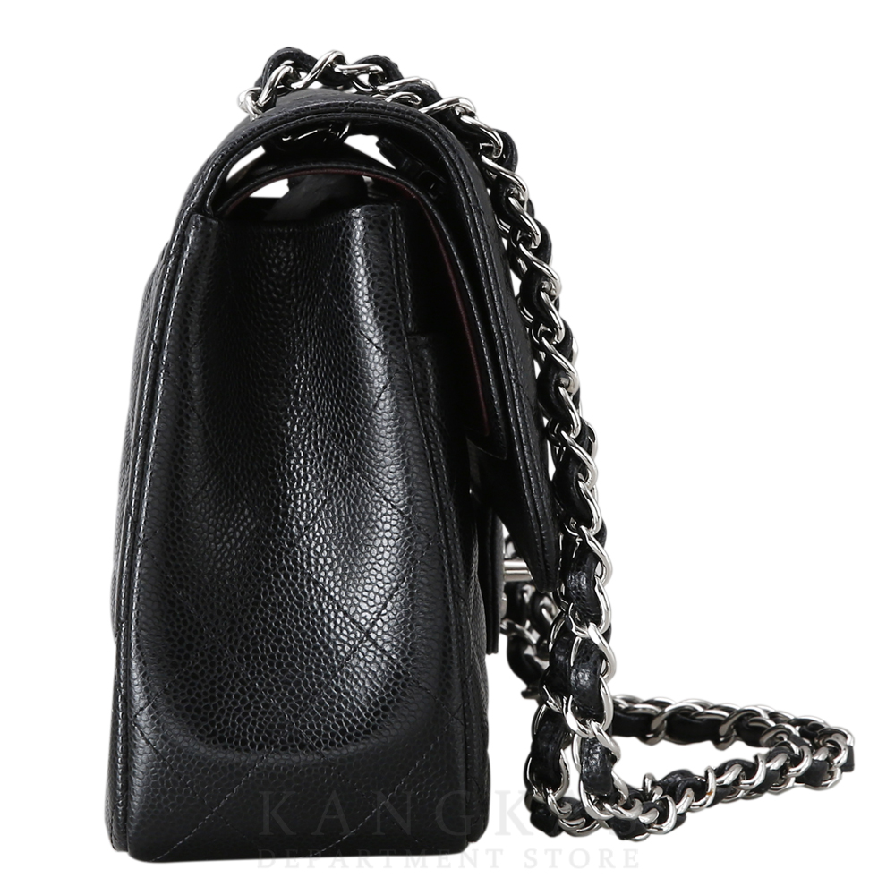 CHANEL(USED)샤넬 클래식 캐비어 점보 블랙