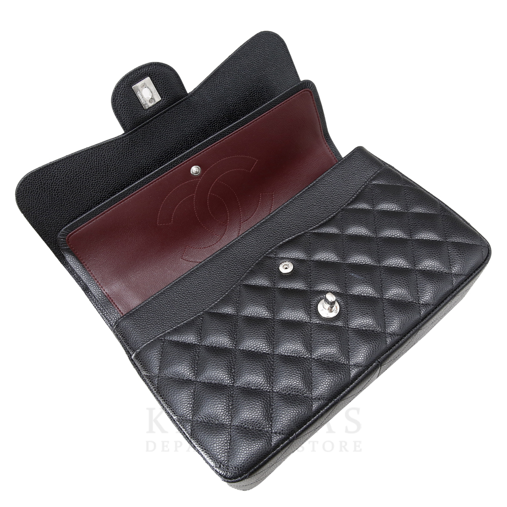 CHANEL(USED)샤넬 클래식 캐비어 점보 블랙