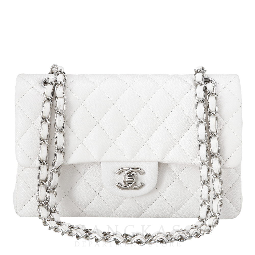 CHANEL(USED)샤넬 클래식 캐비어 스몰 화이트