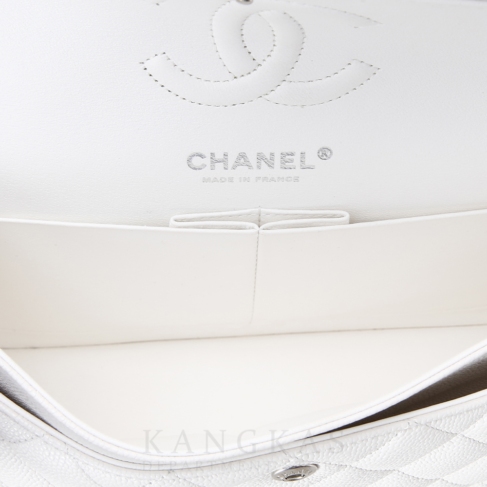 CHANEL(USED)샤넬 클래식 캐비어 스몰 화이트