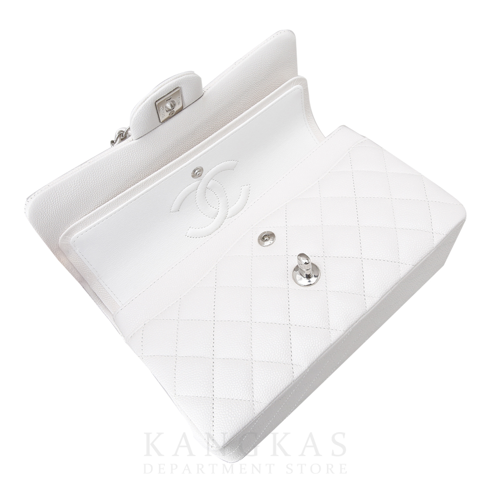 CHANEL(USED)샤넬 클래식 캐비어 스몰 화이트