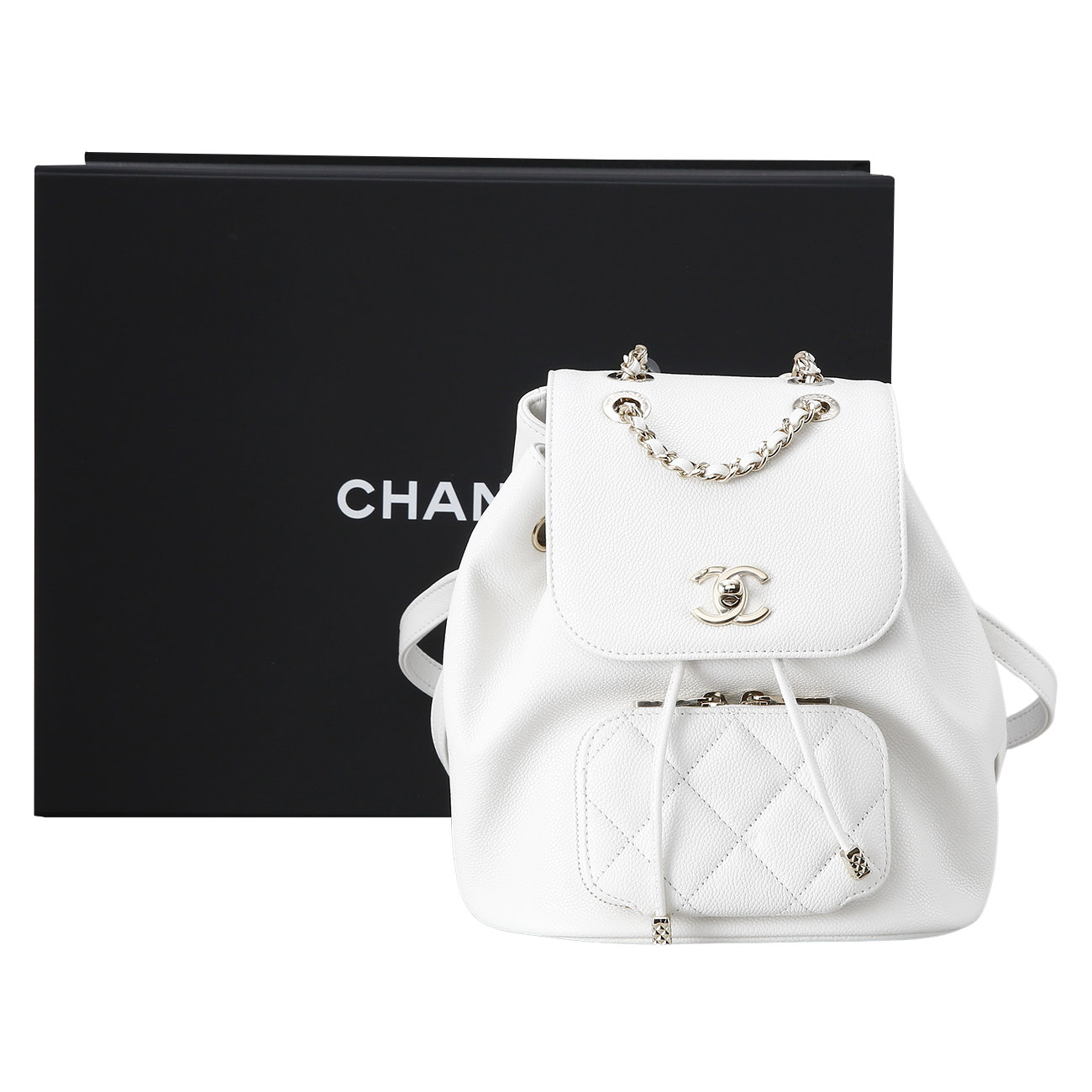CHANEL(USED)샤넬 클래식 AS3530 비니지스 어피니티 미니 백팩 화이트