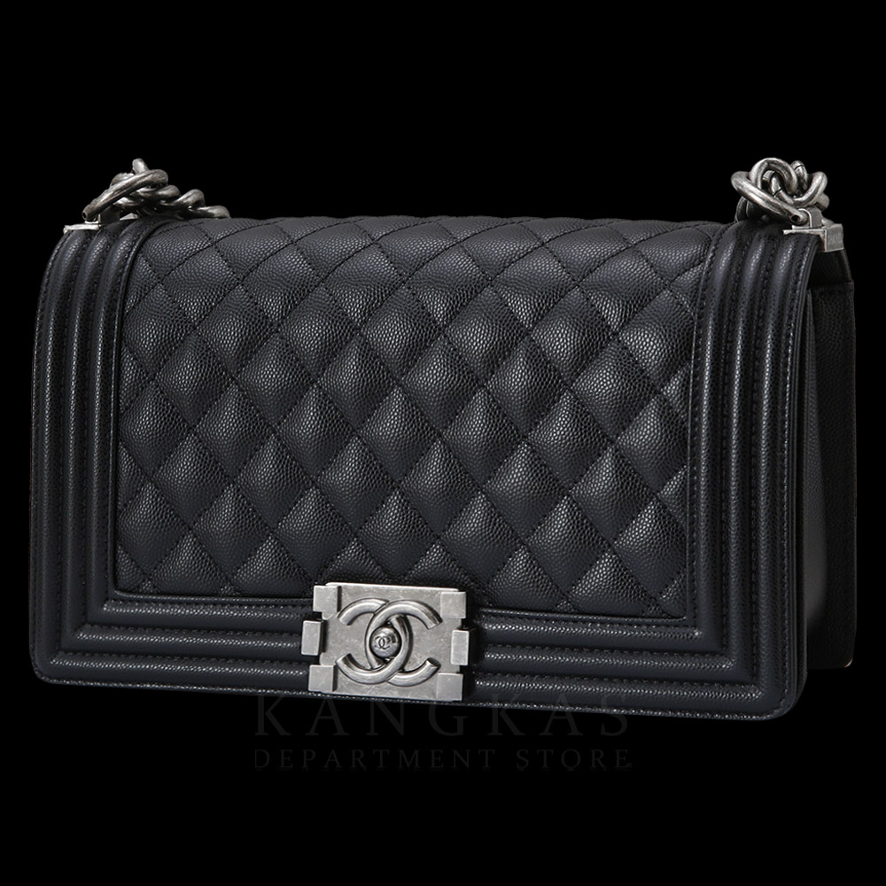 CHANEL(USED)샤넬 보이샤넬 캐비어 미듐