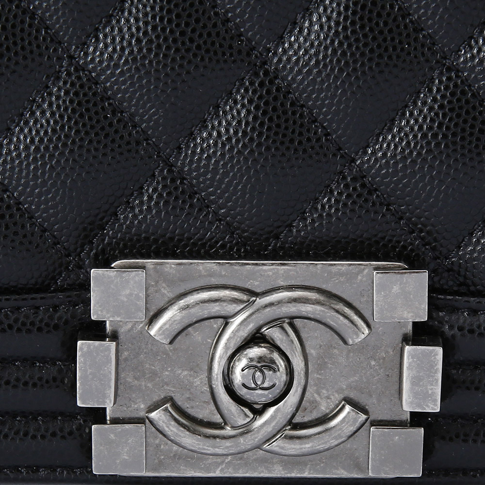 CHANEL(USED)샤넬 보이샤넬 캐비어 미듐