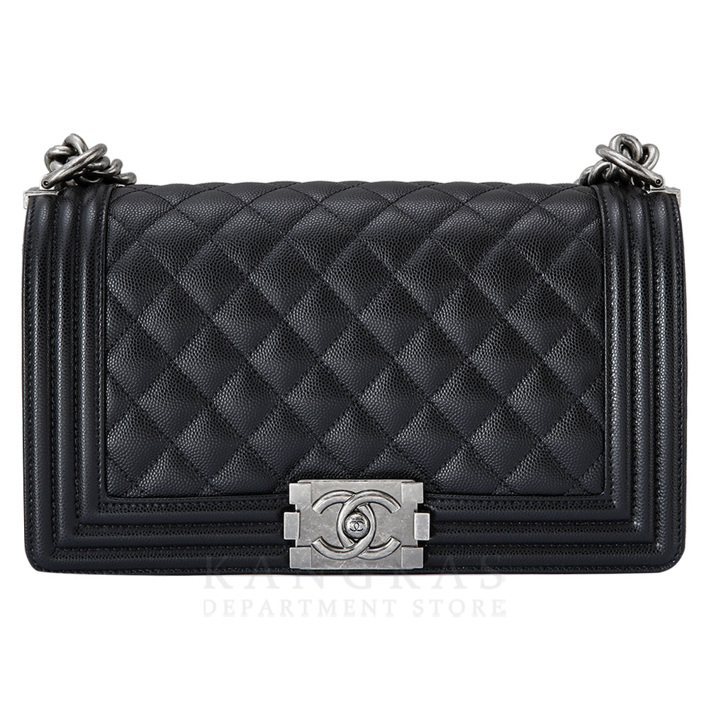 CHANEL(USED)샤넬 보이샤넬 캐비어 미듐