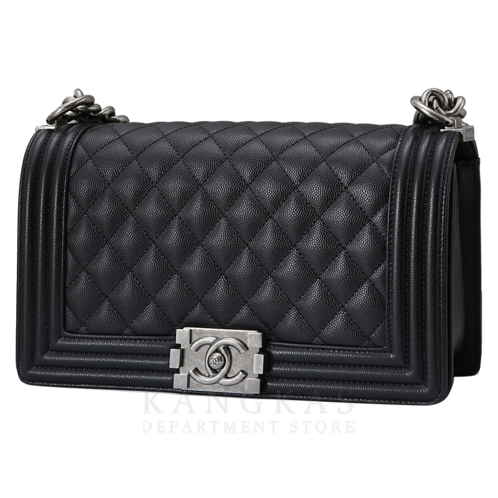 CHANEL(USED)샤넬 보이샤넬 캐비어 미듐