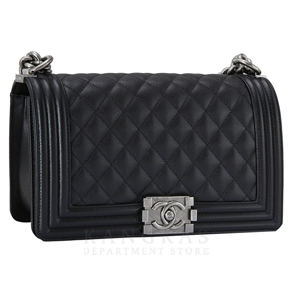 CHANEL(USED)샤넬 보이샤넬 캐비어 미듐
