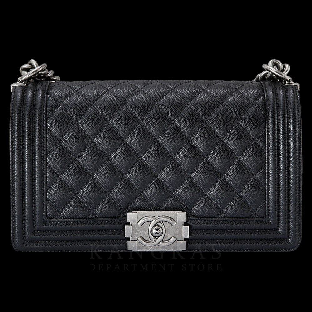 CHANEL(USED)샤넬 보이샤넬 캐비어 미듐