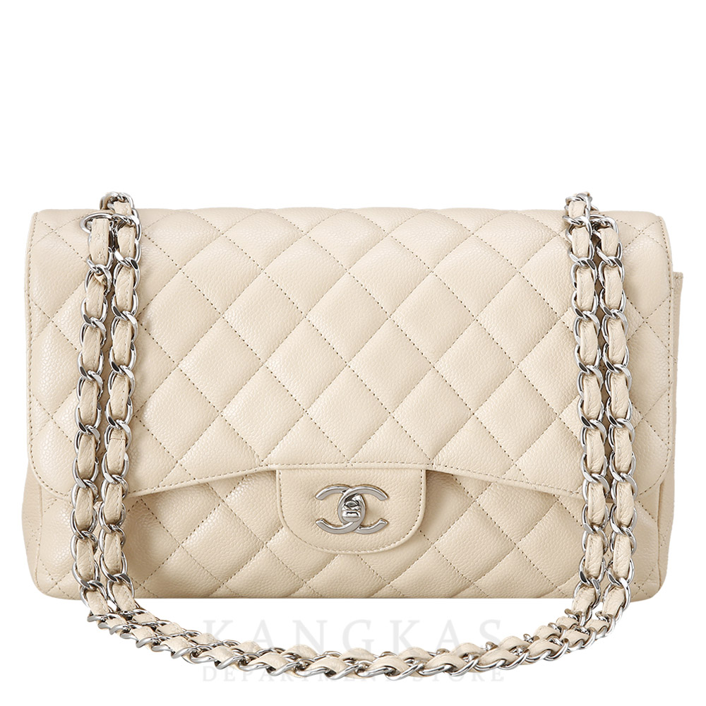 CHANEL(USED)샤넬 베이지 클래식 라지 플랩백