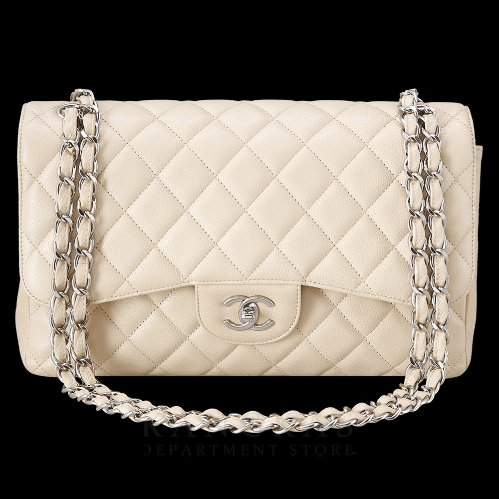 CHANEL(USED)샤넬 베이지 클래식 라지 플랩백