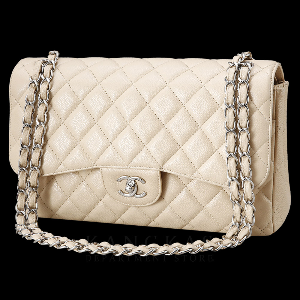 CHANEL(USED)샤넬 베이지 클래식 라지 플랩백