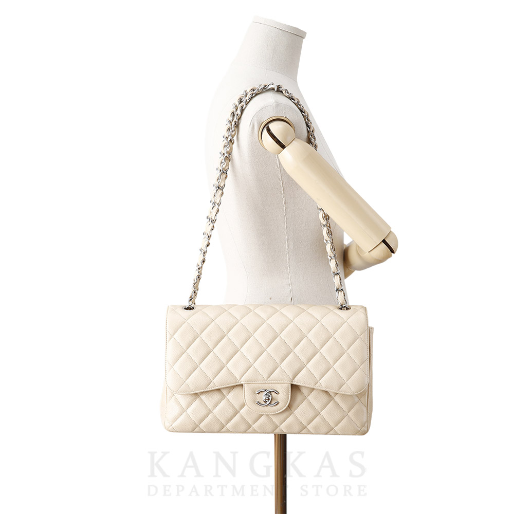 CHANEL(USED)샤넬 베이지 클래식 라지 플랩백