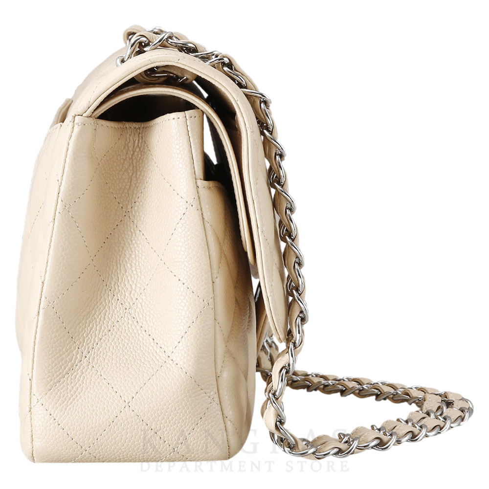 CHANEL(USED)샤넬 베이지 클래식 라지 플랩백