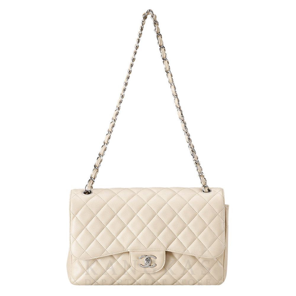 CHANEL(USED)샤넬 베이지 클래식 라지 플랩백