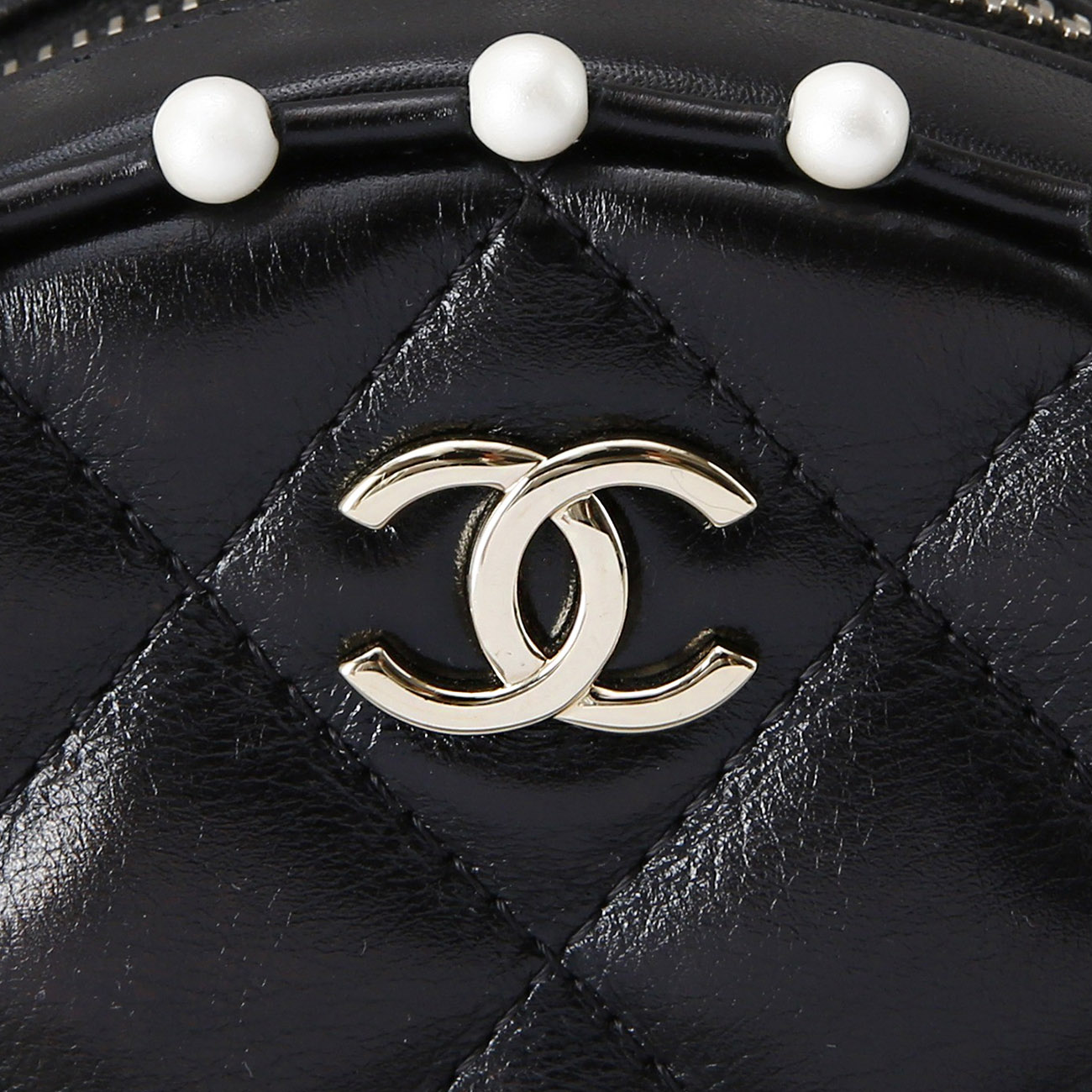 CHANEL(USED)샤넬 램스킨 라운드백
