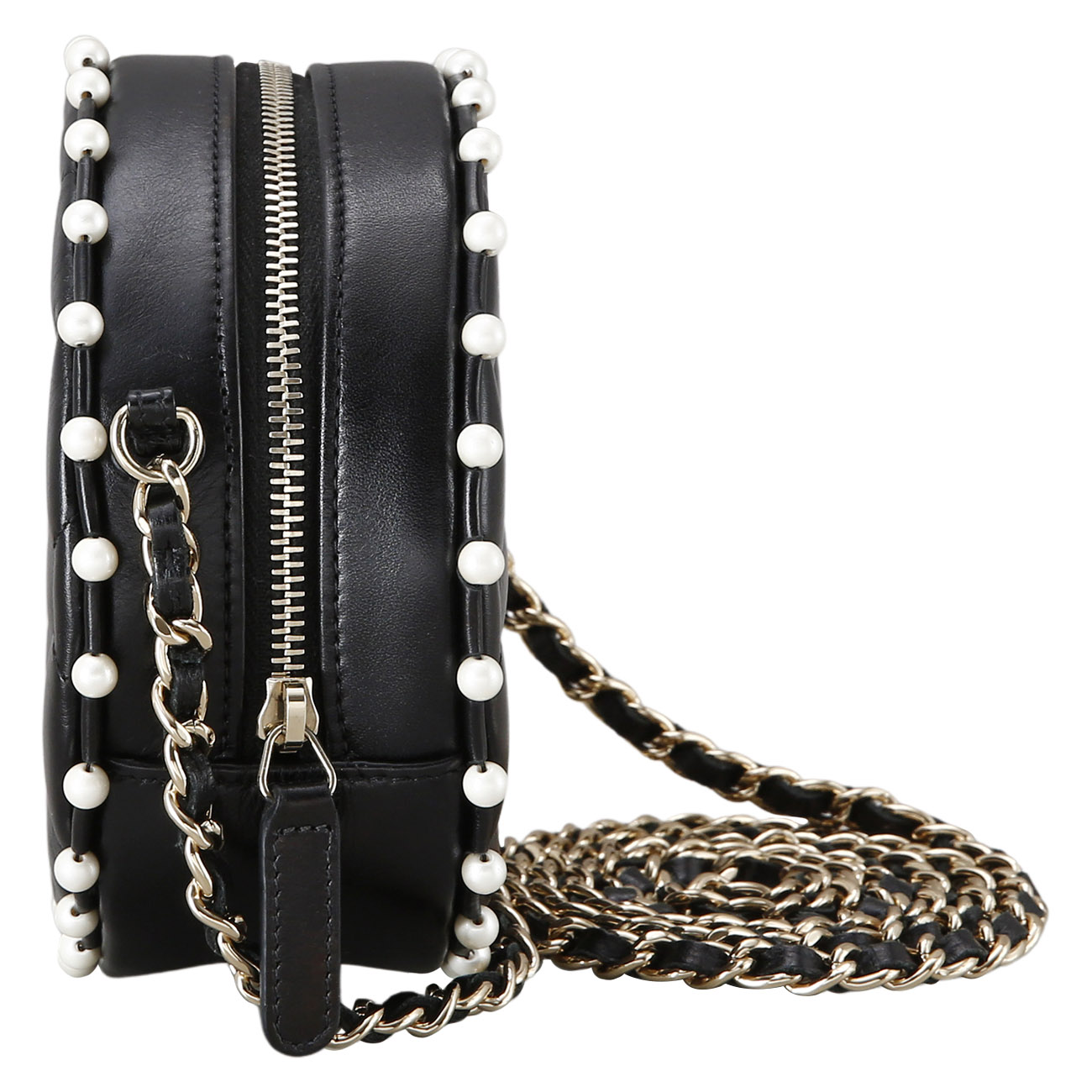 CHANEL(USED)샤넬 램스킨 라운드백