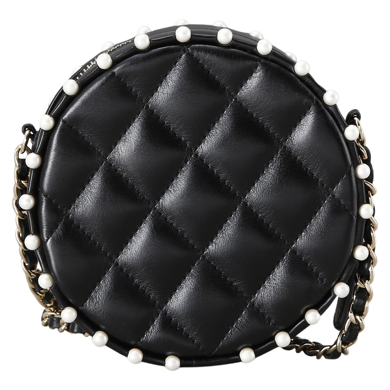 CHANEL(USED)샤넬 램스킨 라운드백
