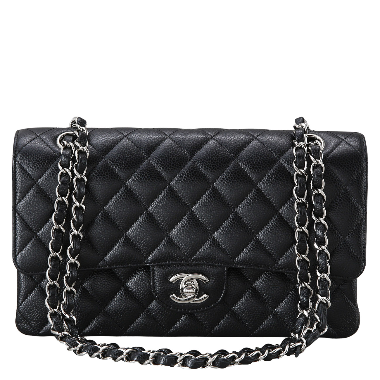 CHANEL(USED)샤넬 캐비어 클래식 미듐 플랩백