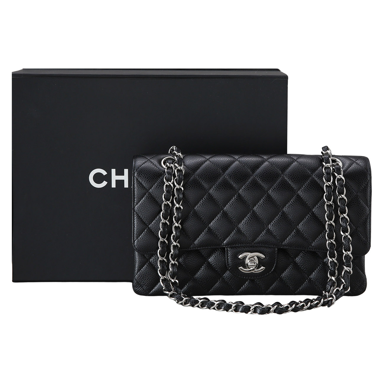 CHANEL(USED)샤넬 캐비어 클래식 미듐 플랩백