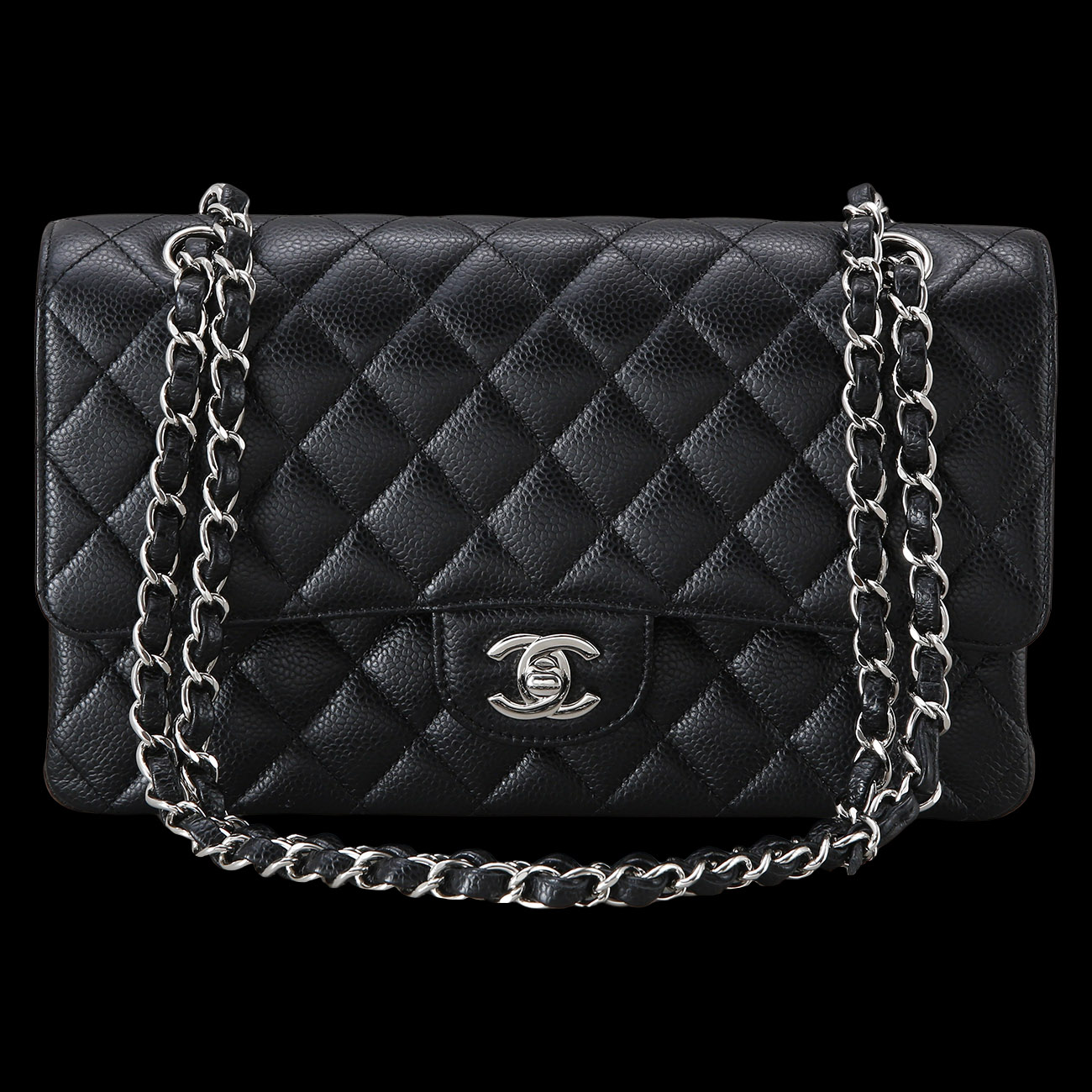 CHANEL(USED)샤넬 캐비어 클래식 미듐 플랩백