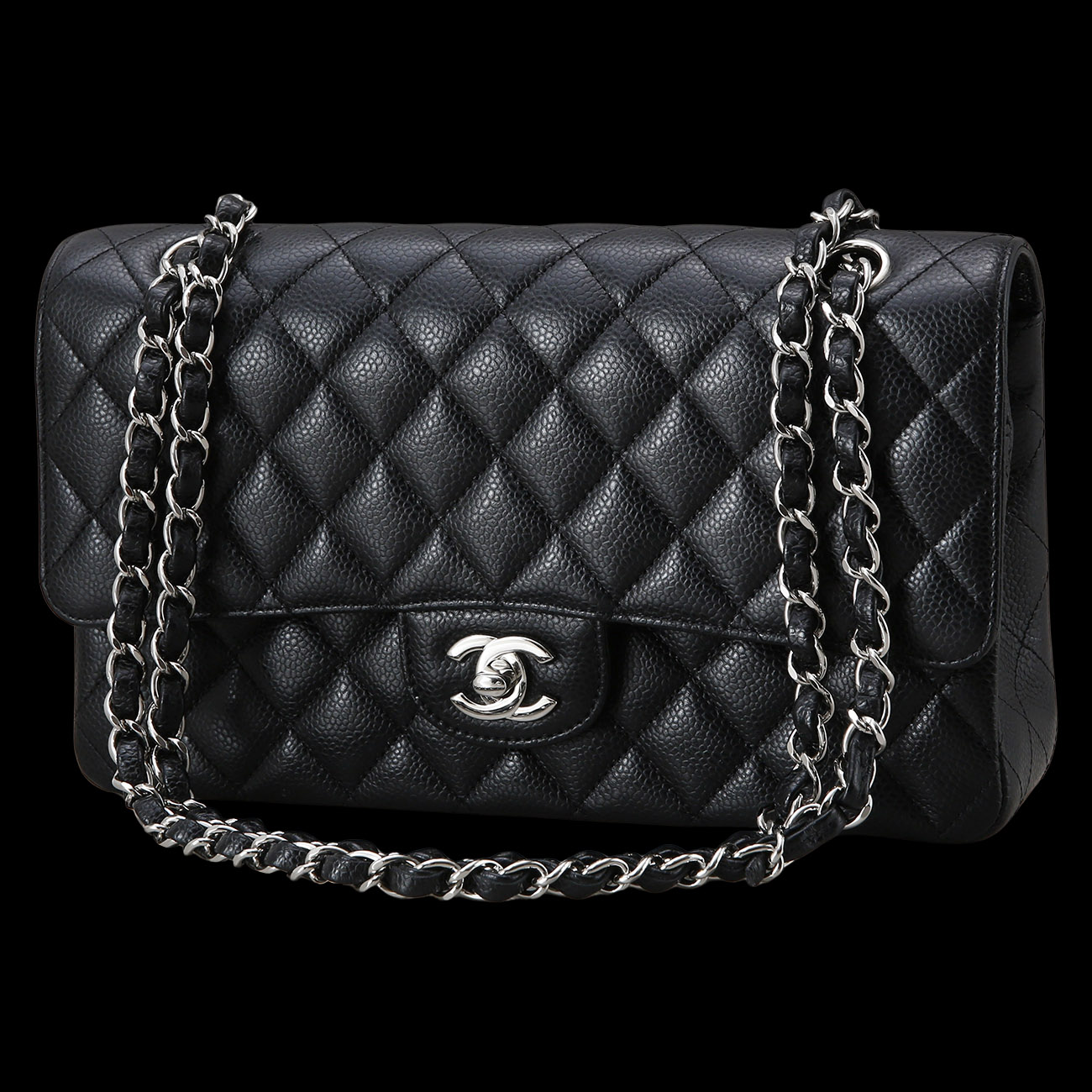 CHANEL(USED)샤넬 캐비어 클래식 미듐 플랩백