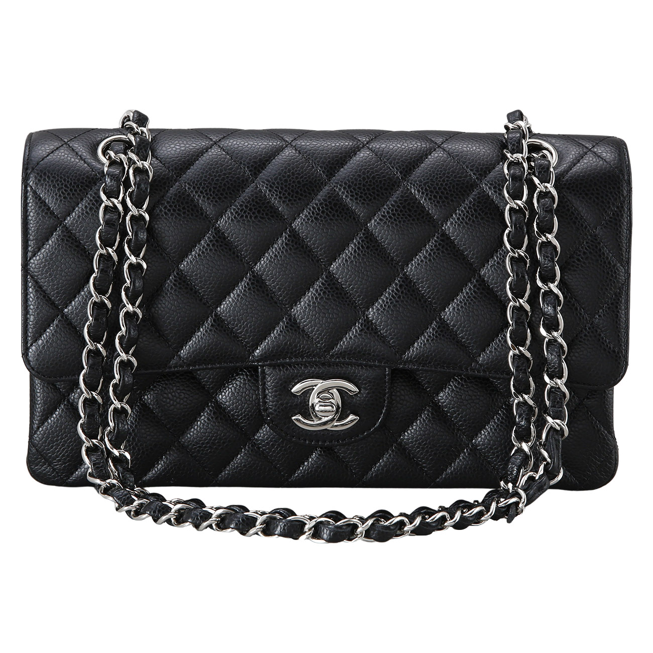 CHANEL(USED)샤넬 캐비어 클래식 미듐 플랩백