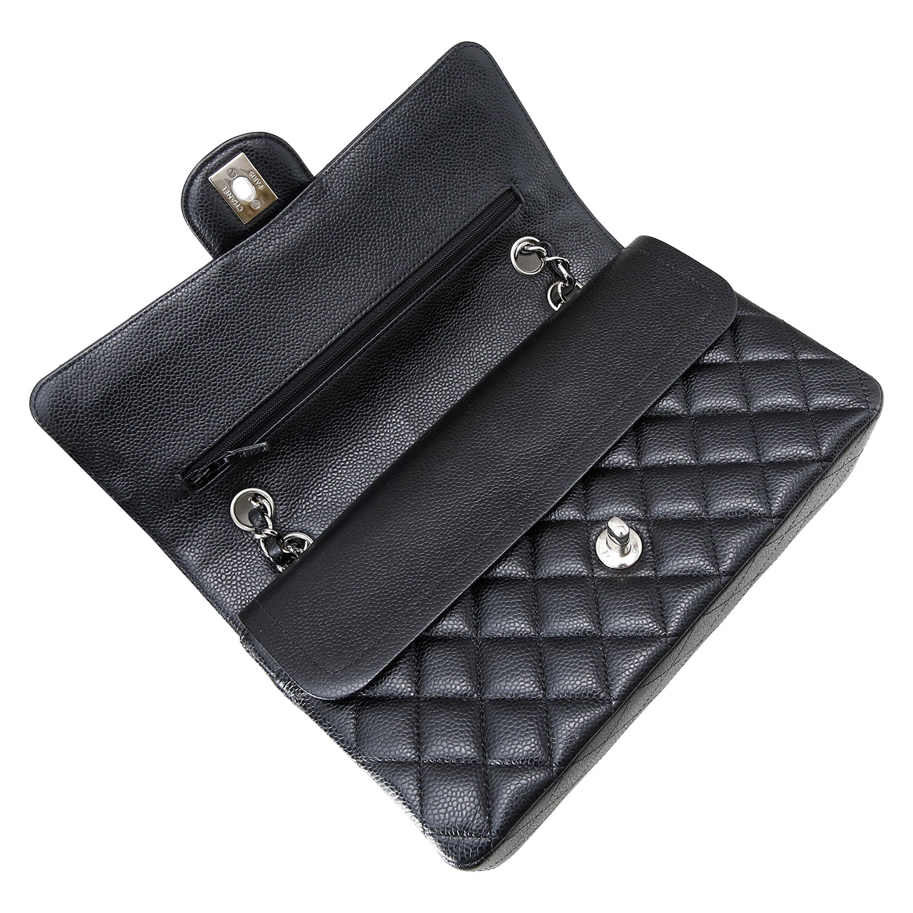 CHANEL(USED)샤넬 캐비어 클래식 미듐 플랩백