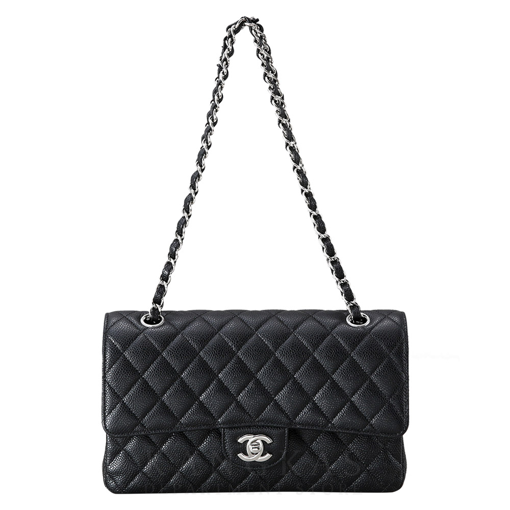 CHANEL(USED)샤넬 클래식 캐비어 미듐 플랩백