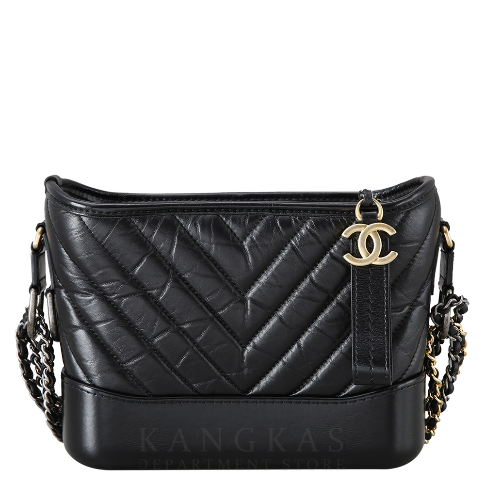 CHANEL(USED)샤넬 가브리엘 호보 쉐브론 스몰 블랙