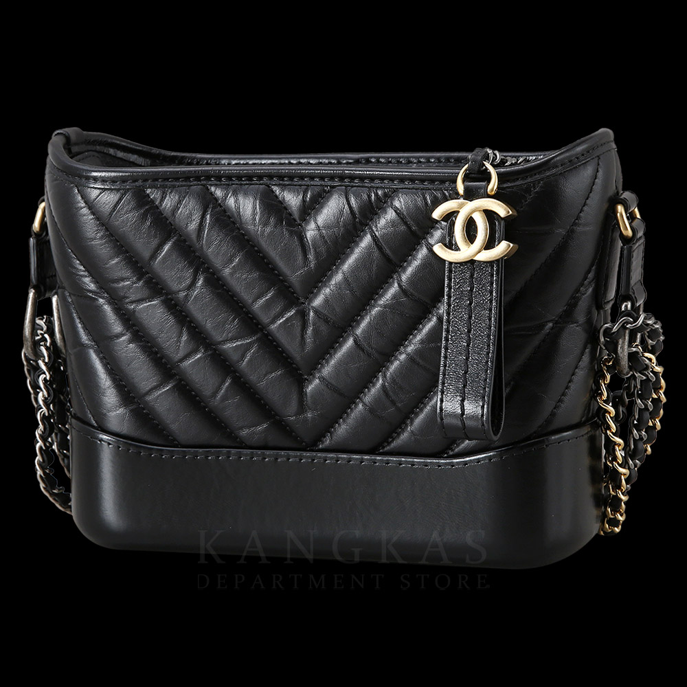 CHANEL(USED)샤넬 가브리엘 호보 쉐브론 스몰 블랙
