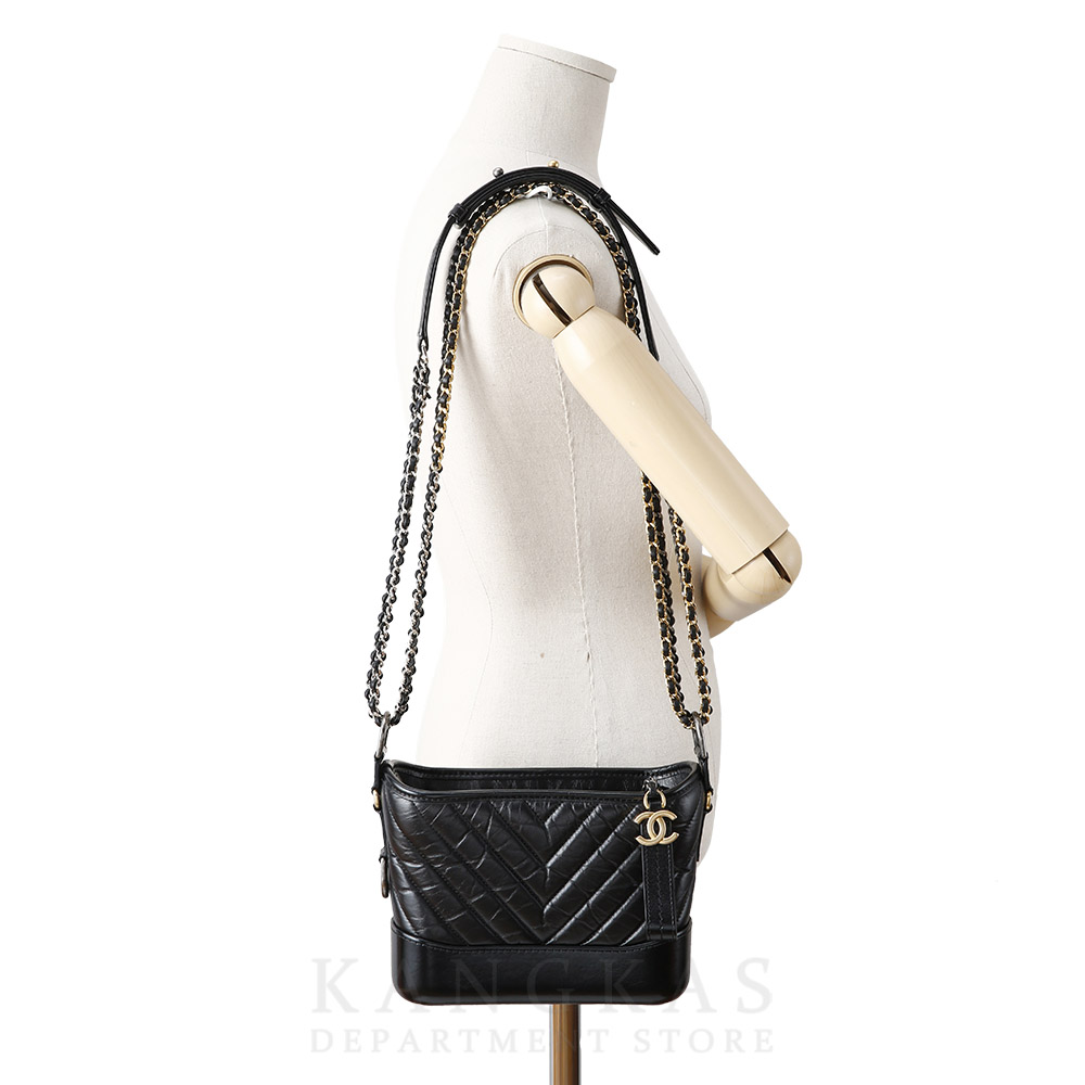 CHANEL(USED)샤넬 가브리엘 호보 쉐브론 스몰 블랙