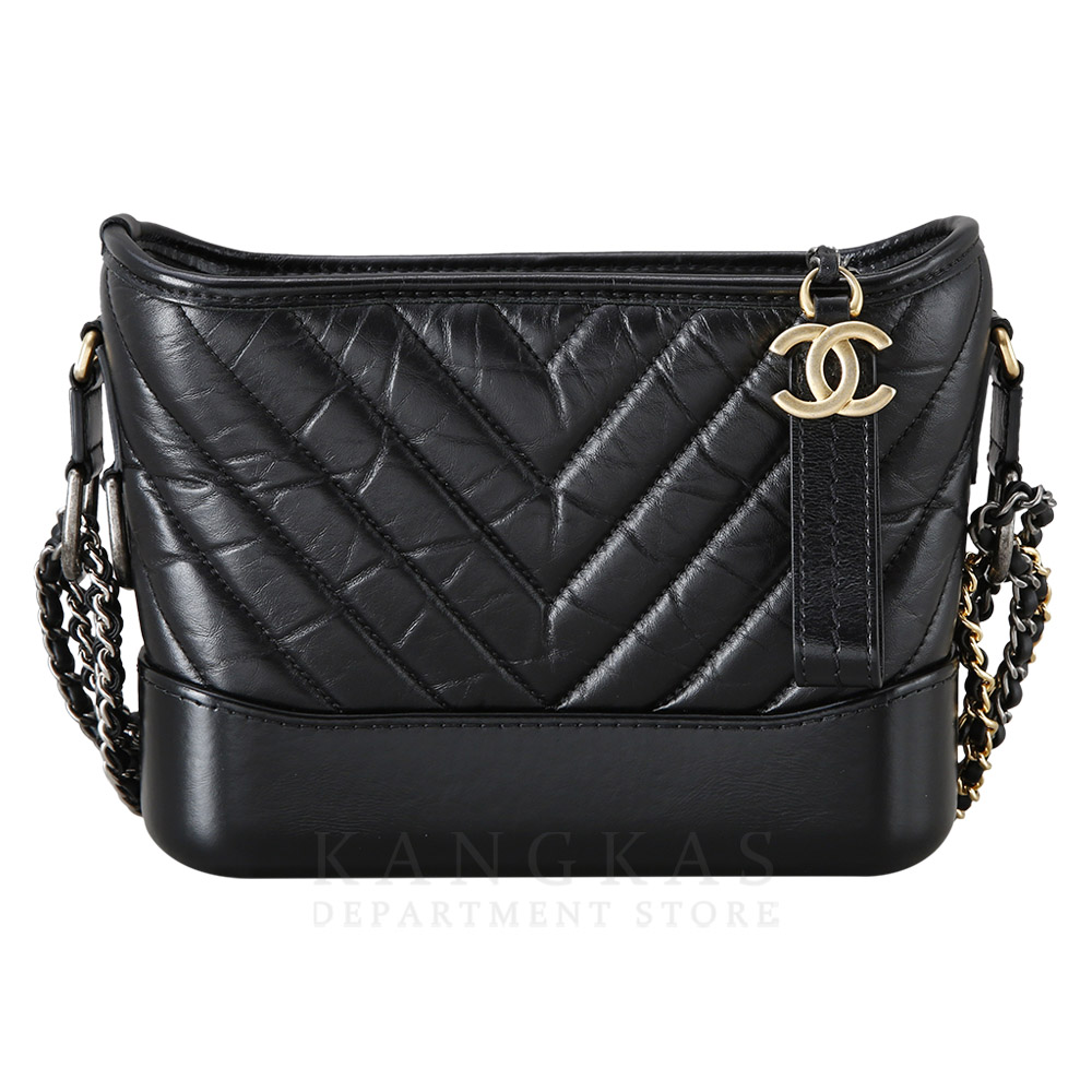 CHANEL(USED)샤넬 가브리엘 호보 쉐브론 스몰 블랙