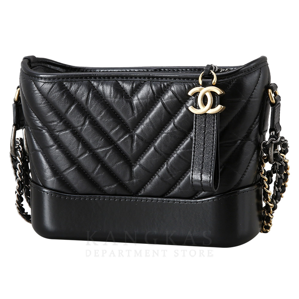 CHANEL(USED)샤넬 가브리엘 호보 쉐브론 스몰 블랙