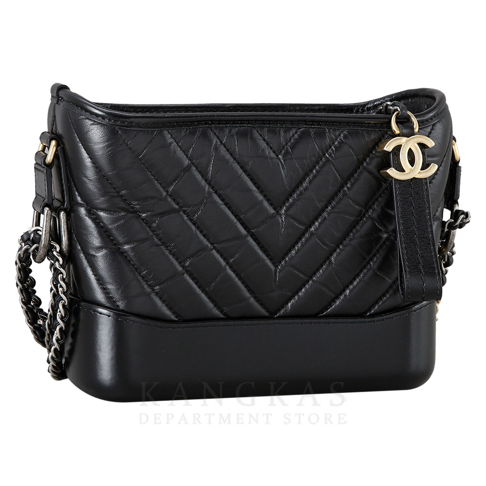 CHANEL(USED)샤넬 가브리엘 호보 쉐브론 스몰 블랙