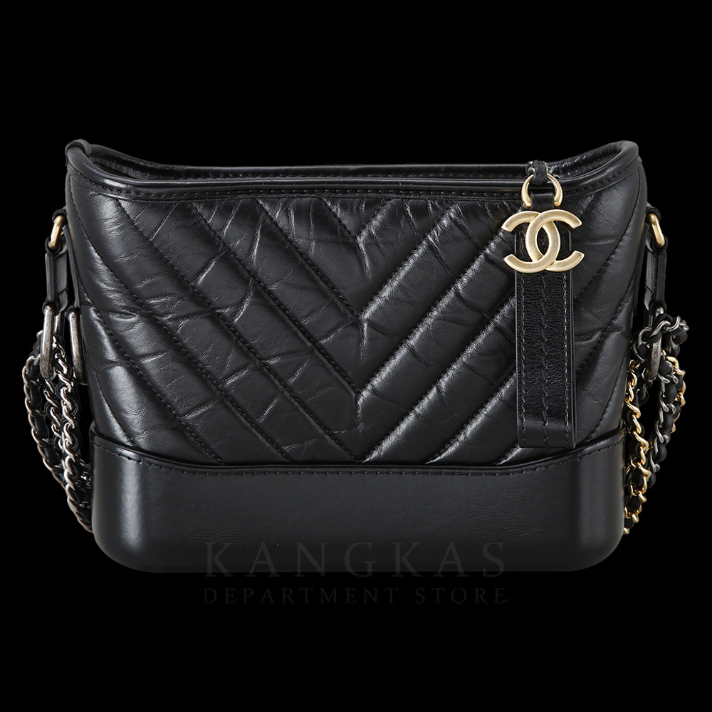 CHANEL(USED)샤넬 가브리엘 호보 쉐브론 스몰 블랙