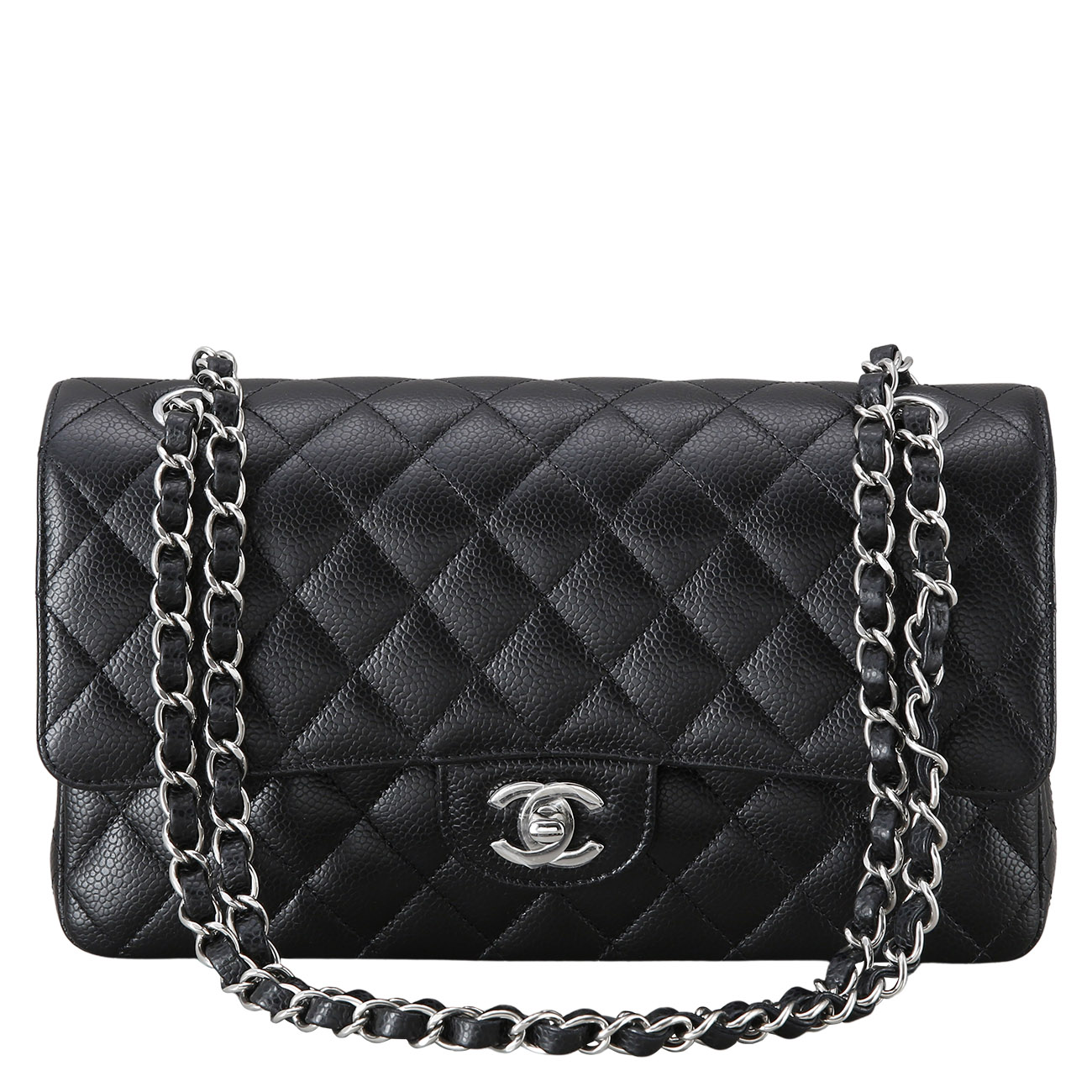 CHANEL(USED)샤넬 캐비어 클래식 미듐 플랩백