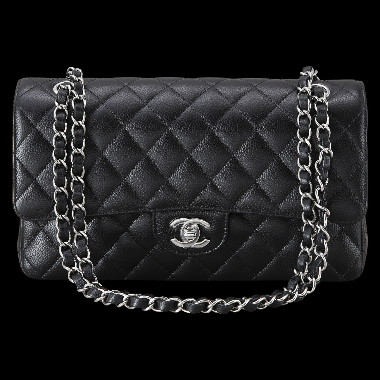 CHANEL(USED)샤넬 캐비어 클래식 미듐 플랩백