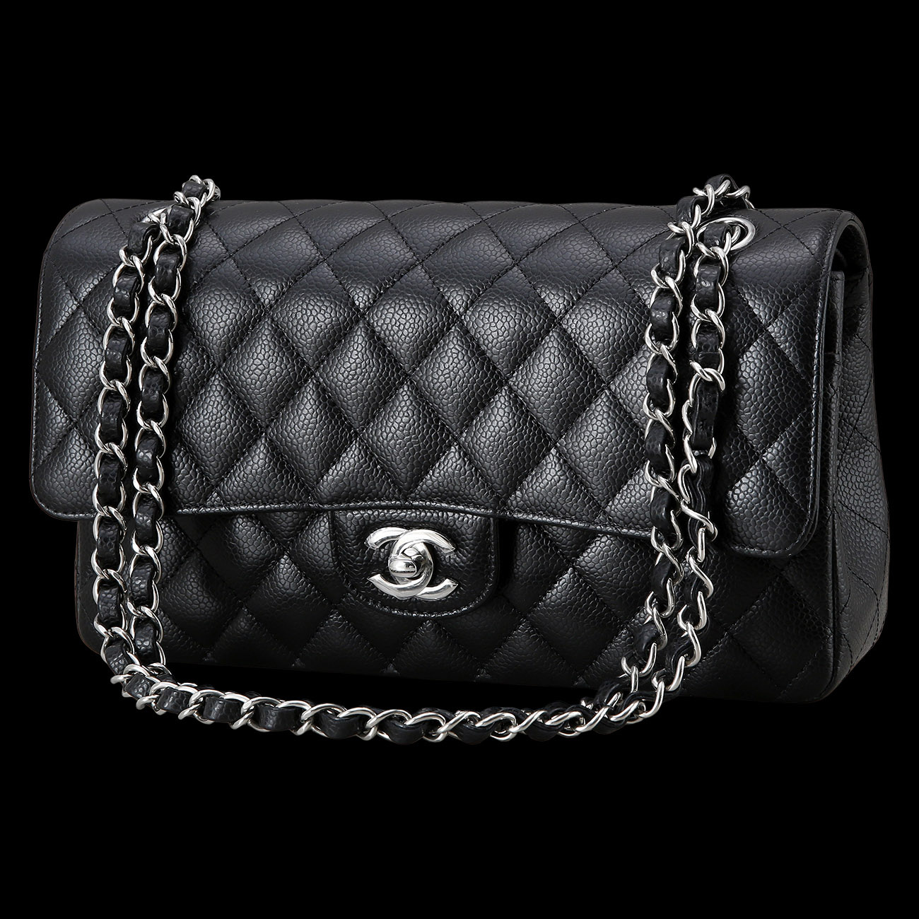 CHANEL(USED)샤넬 캐비어 클래식 미듐 플랩백