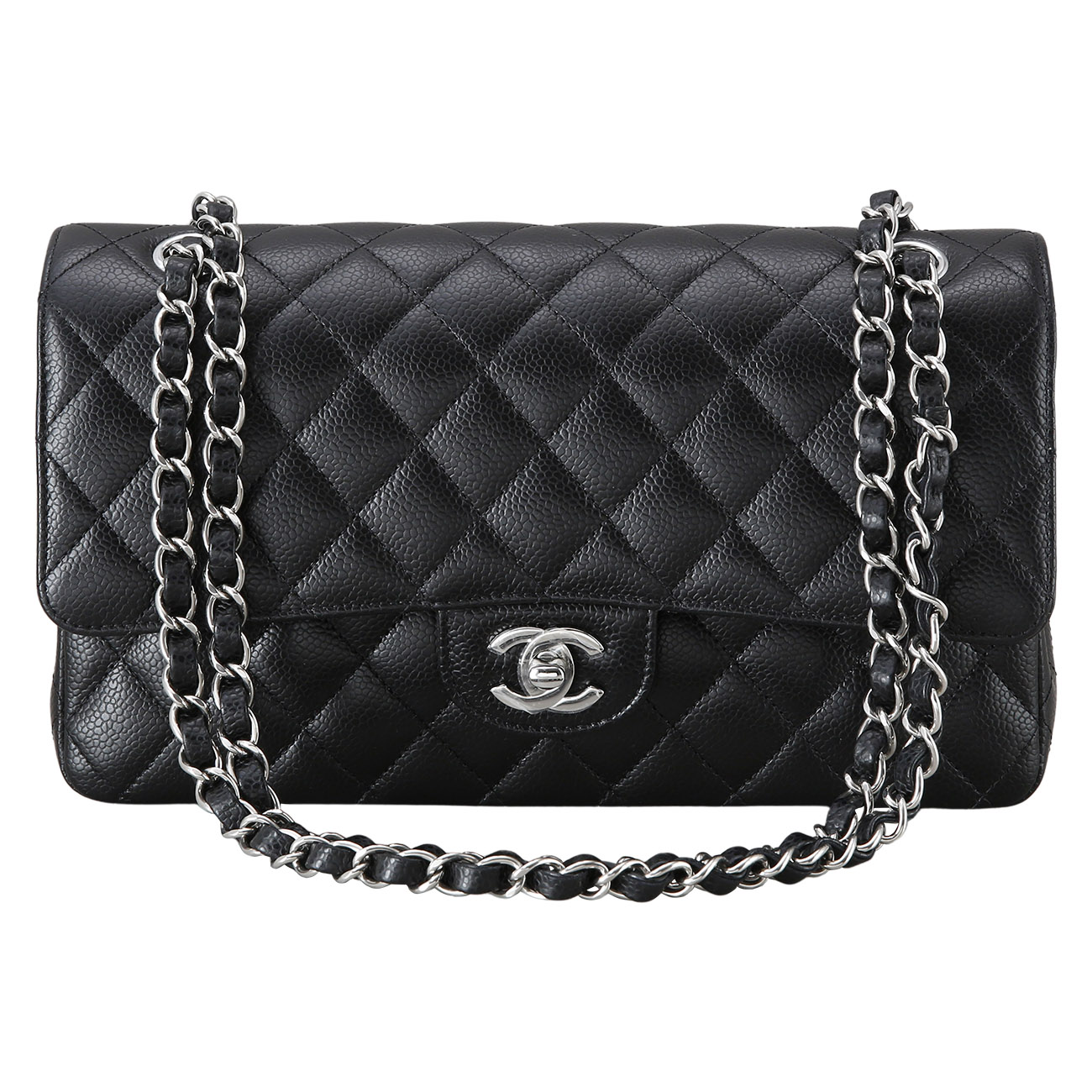 CHANEL(USED)샤넬 캐비어 클래식 미듐 플랩백