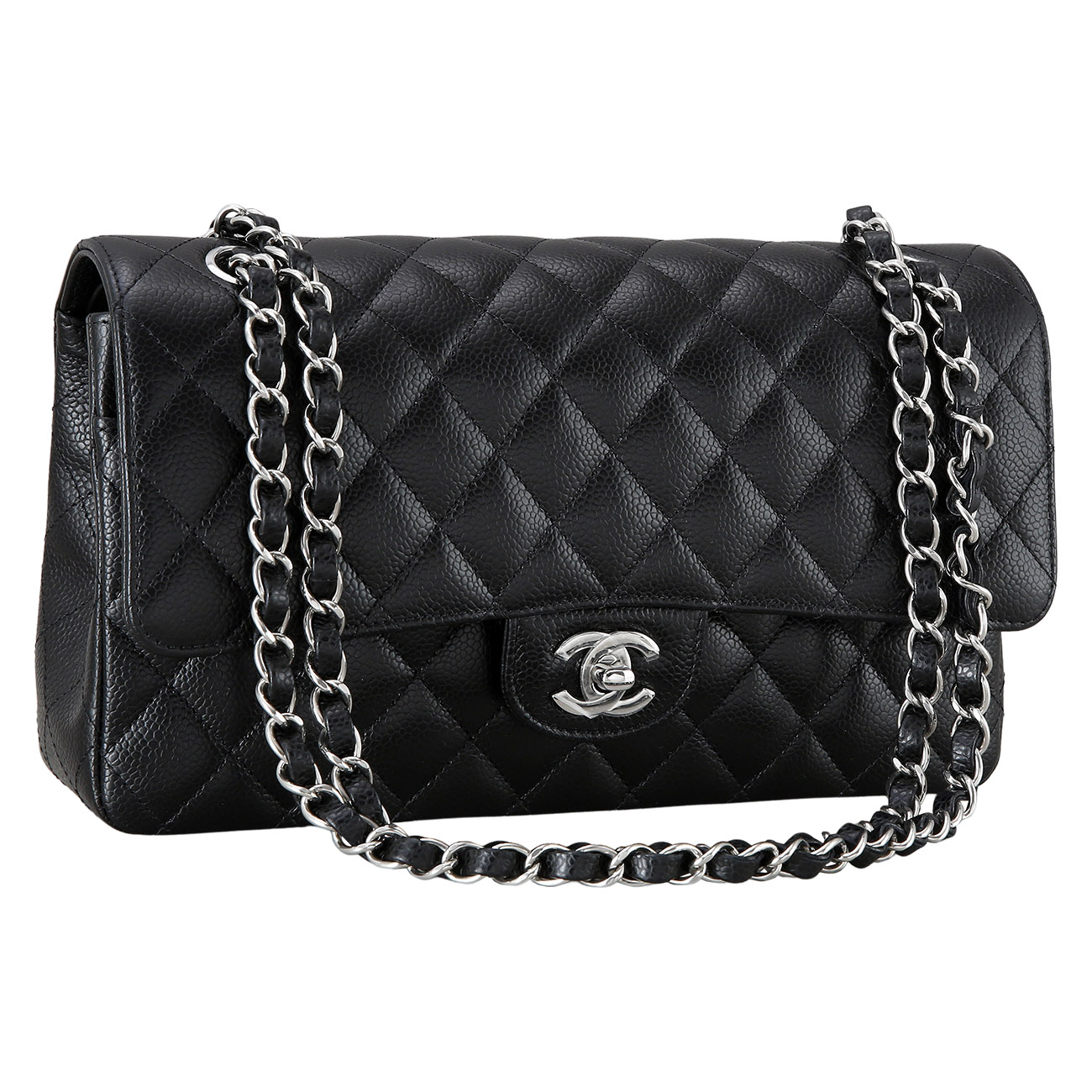 CHANEL(USED)샤넬 캐비어 클래식 미듐 플랩백
