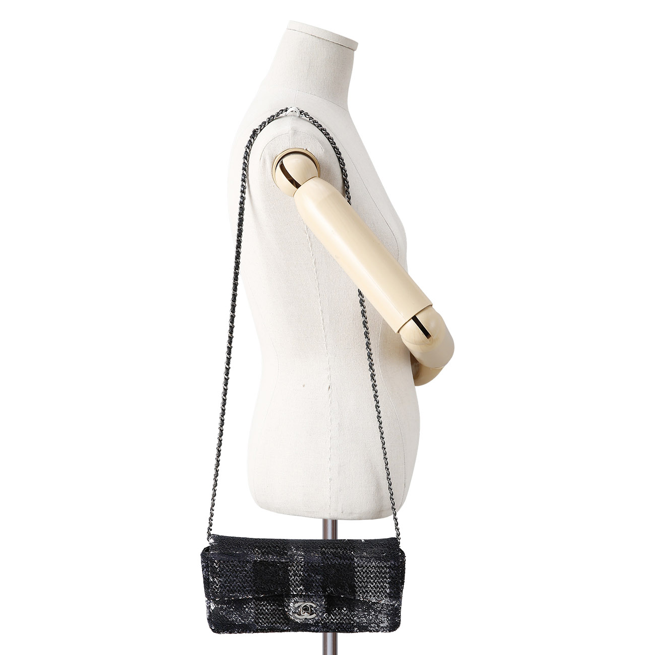 CHANEL(USED)샤넬 시즌 스팽글 바게트 백