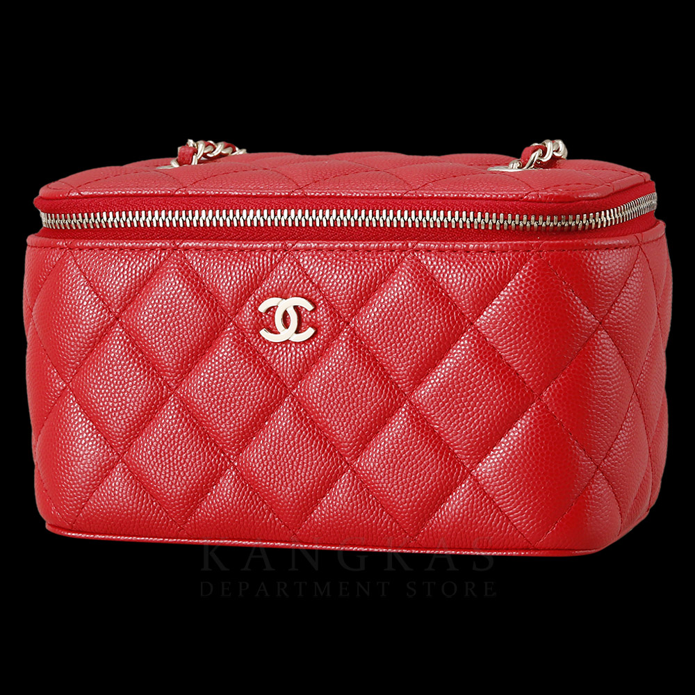 CHANEL(USED)샤넬 캐비어 직사각 베니티