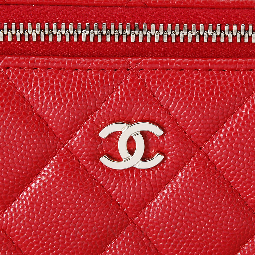 CHANEL(USED)샤넬 캐비어 직사각 베니티