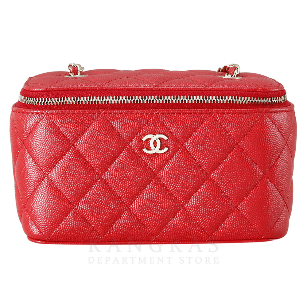 CHANEL(USED)샤넬 캐비어 직사각 베니티