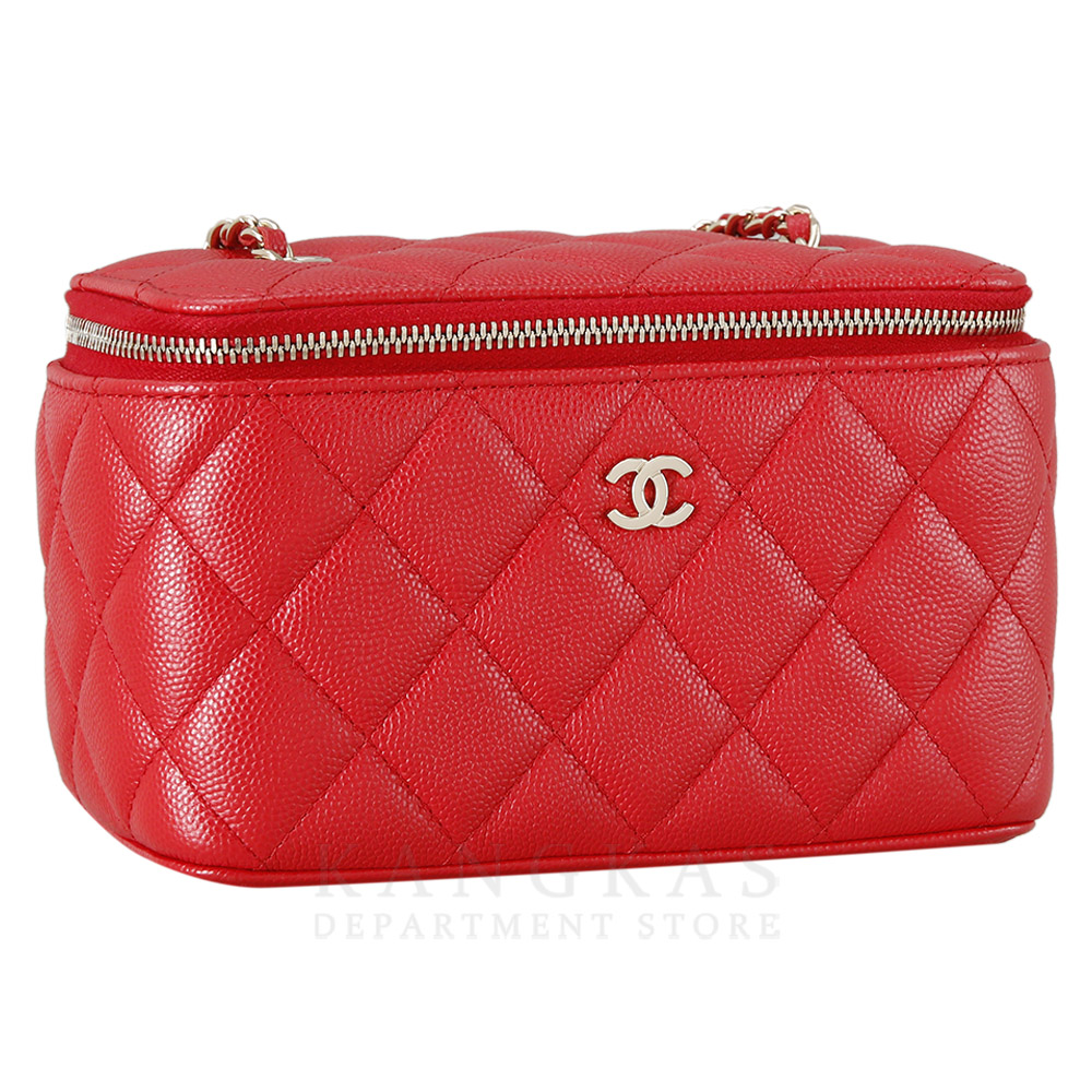 CHANEL(USED)샤넬 캐비어 직사각 베니티