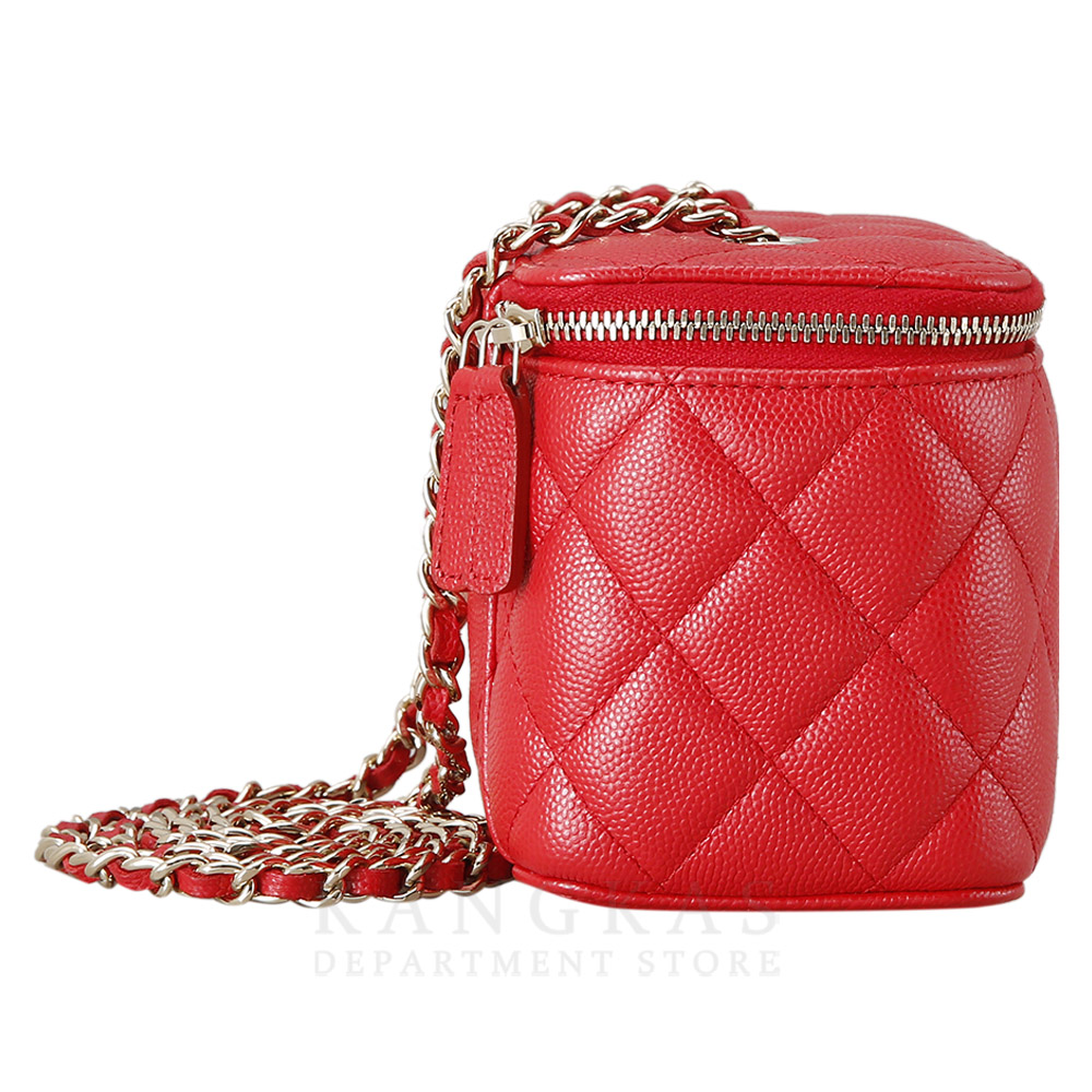CHANEL(USED)샤넬 캐비어 직사각 베니티